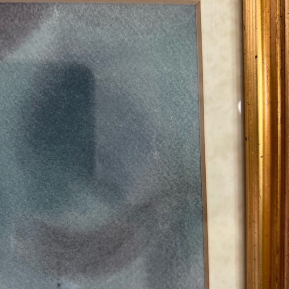 Watercolor Painting Still Life Signed Fruits Wine Realism Framed Vintage 11"x17" - Picture 6 of 8